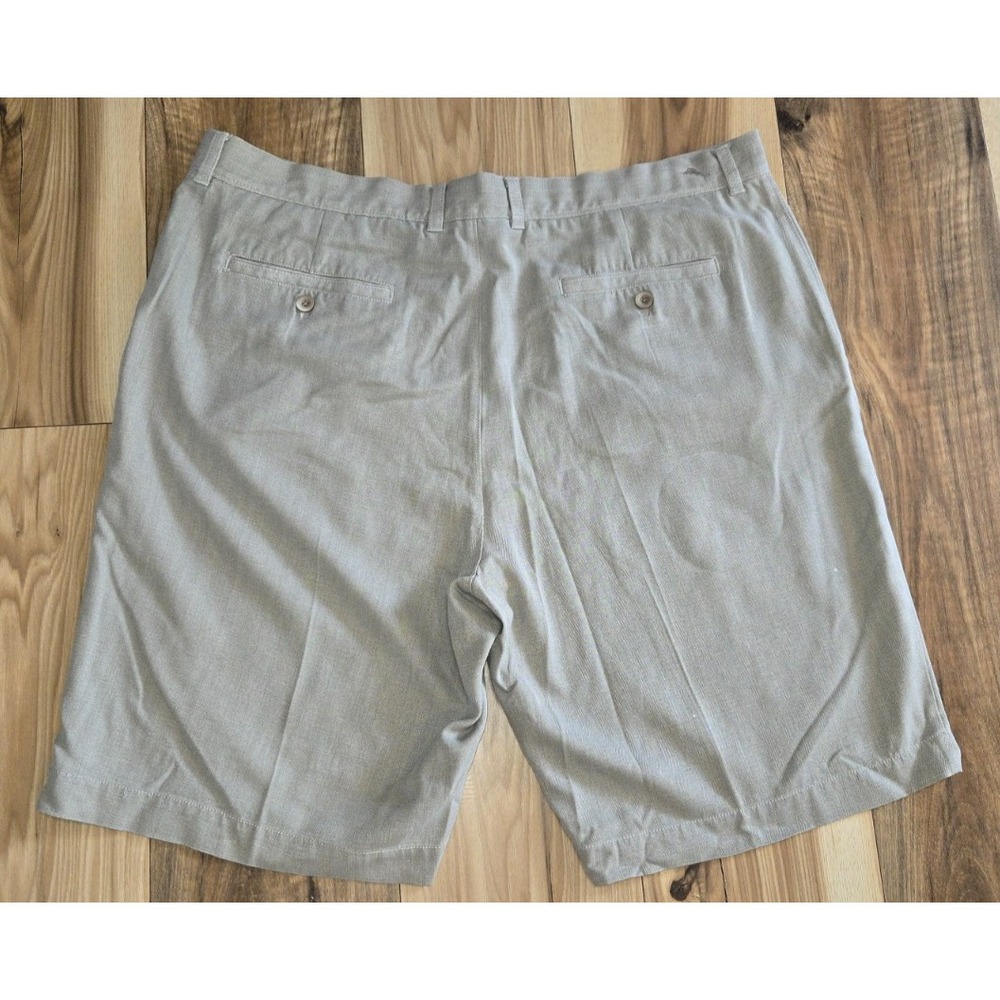 Tommy Bahama‎ Silk Blend Shorts Mens Tan Size 40 Chino Flat Front - Picture 4 of 7